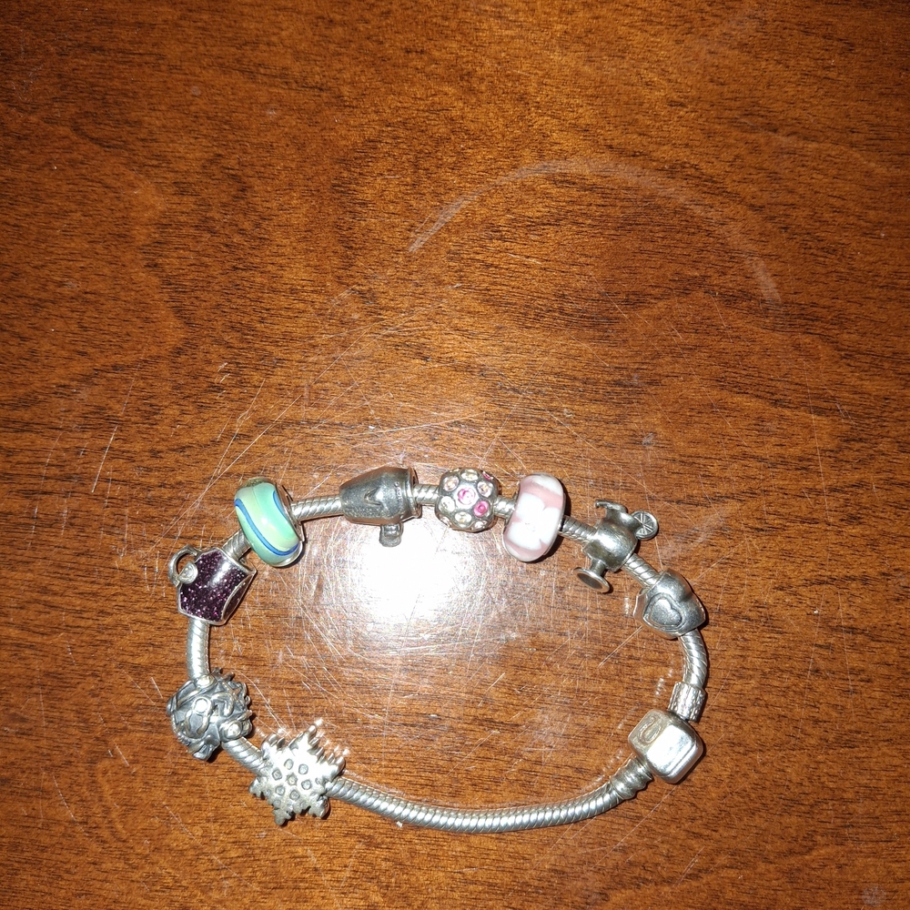 Chamilia Silver Charm Bracelet with Delicate Beads